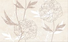 Ferrata beige inserto flower - obkládačka inzerto 25x40