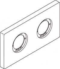Archimodule - 2 otvorová rozeta 10x18,3 cm
