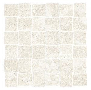 Thermae Textile Milk - dlaždice mozaika 30x30 bílá