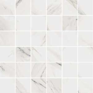 Extra Mosaico 5x5 Calacatta Select Levigato - dlaždice mozaika 30x30 bílá lesk