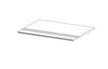 Landstone Taupe 20 mm Toro Gradino 3 righe - bazénová tvarovka 30x120 hnědá, 2 cm 