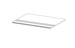Landstone Taupe 20 mm Toro Gradino 3 righe - bazénová tvarovka 30x90 hnědá, 2 cm 