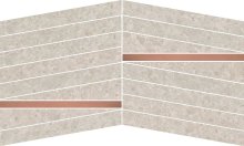 Keystone Stripes Rope SX/DX - dlaždice mozaika 30x30 šedá