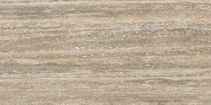 Thermae Verso Travertino Walnut Natural Rift Rett. - dlaždice rektifikovaná 60x120 hnědá matná