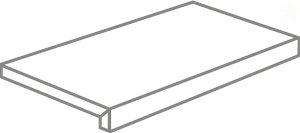 Atelier Gradino Elle Rett. Supreme Capraia N. Rift - schodovka 33x120x4 bílá mat 