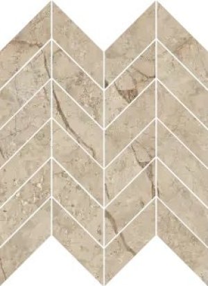 Atelier Chevron Shade River Polished - dlaždice mozaika 30x30 hnědá lesk