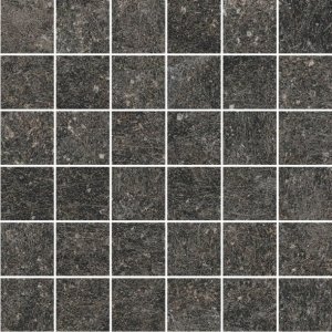 Kingstone Mosaico 5x5 Black - dlaždice mozaika 30x30 černá