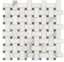 Imperial Trama Naturale Bianco Apuano - dlaždice mozaika 30x30 bílá mat