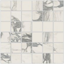 Imperial Mosaico 5x5 Naturale Bianco Arabescato - dlaždice mozaika 30x30 bílá mat