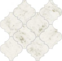 Imperial Provenzale Levigato Bianco Carrara - dlaždice mozaika 30x32,4 bílá lesk