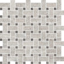 Aspen Trama Rock Grey/Basalt - dlaždice mozaika 30x30 šedá
