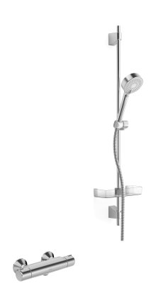 Hansamicra - nástěnná termostatická sprchová baterie, sprchová souprava