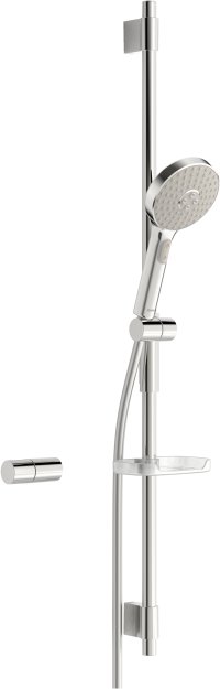 Hansaactivejet - nástěnná tyč 970 mm, ruční sprcha 1polohová, hadice 1750 mm