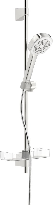 Hansabasicjet Style - sprchová tyč 72 cm, ruční sprcha 1polohová, hadice 175 cm, mýdelník