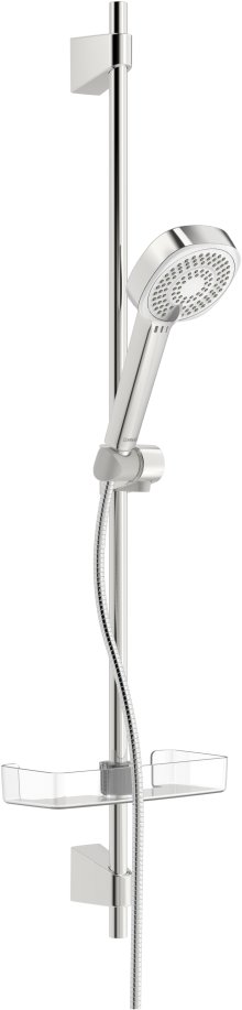 Hansabasicjet Style - sprchová tyč 92 cm, ruční sprcha 3polohová, hadice 175 cm, mýdelník