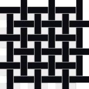 Tower Hill 1 - dlaždice mozaika 29,8x29,8 černá/bílá