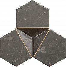Scoria black 1 - obkládačka mozaika 19,2x16,5 černá