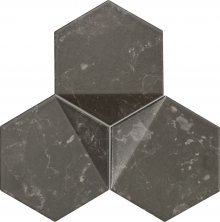 Scoria black - obkládačka mozaika 19,2x16,5 černá