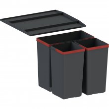 Easysort 450-1-2 odpadkový koš - třídruhový, do zásuvky, spodní skříňka 45 cm