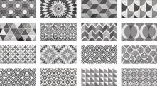 Metro Patchwork B&W - obkládačka 7,5x15