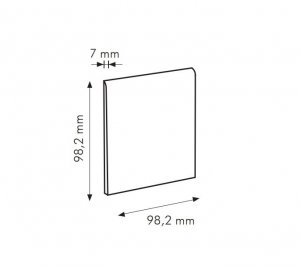 TR Ceruleo Cod. U RAL 2404015 - sokl 10x10 modrá lesklá