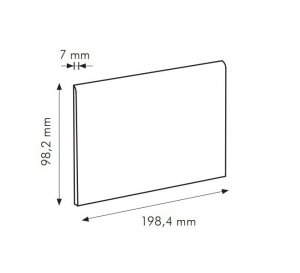 TR Granata Cod. X RAL 0303030 - sokl 10x20 hnědá lesklá