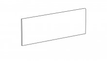 Graph GP 002 - dlaždice sokl 9,5x50 šedá matná