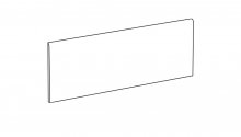 Graph GP 006 - dlaždice sokl 9,5x50 šedá matná