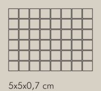 IN Tortora Rete RAL 1019 - dlaždice mozaika 5x5 hnědá matná