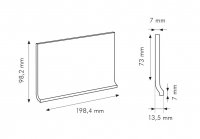 IN Giada Cod. I RAL 1608010 - sokl s požlábkem 10x20 zelená matná