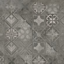 Softcement graphite patchwork poler - dlaždice rektifikovaná 59,7x59,7 šedá
