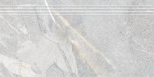 Granby light grey stopnica mat - schodovka rektifikovaná 29,7x59,7 šedá