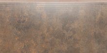 Apenino rust lap - schodovka rektifikovaná 29,7x59,7 hnědá lappovaná