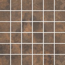 Apenino rust mozaika lap - dlaždice mozaika 29,7x29,7 hnědá lappovaná