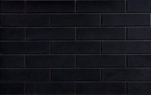 Nero glazed - obkládačka 6,5x24,5 černá