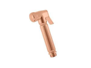 Ruční sprcha k bidetové baterii se stop ventilem, zlatá růžová kartáčovaná