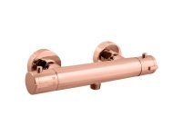 Vodovodní baterie sprchová termostatická, zlatá růžová lesklá