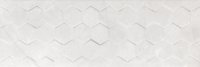 Braga white hexagon - obkládačka rektifikovaná 25x75 bílá lesk