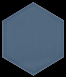 Hexagon Texas - obkládačka inzerto šestihran 12,5x14,5 modrá