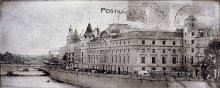 Postcard grey 2 inserto - obkládačka inzerto 20x50