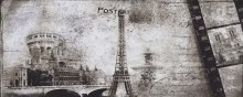 Postcard grey 3 inserto - obkládačka inzerto 20x50