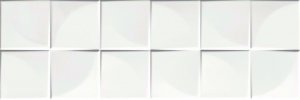 Quadra white glossy - obkládačka rektifikovaná 25x75 bílá
