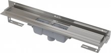 APZ1004 Flexible - podlahový žlab, nastavitelný límec ke stěně, svislý odtok, 55 cm