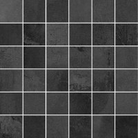Malla Derby Negro - dlažba mozaika 30x30 šedá