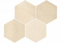 Malla Hexagono Derby Beige - dlažba mozaika 29,2x42,5 béžová