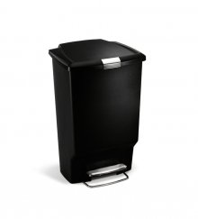 Pedálový odpadkový koš Simplehuman - 45 l, černý plast