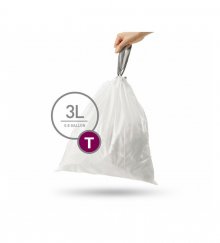 Typ T - sáčky do odpadkového koše Simplehuman 3 l, zatahovací, 40 ks
