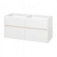 Opto, koupelnová skříňka 121 cm, bílá