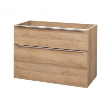 Mailo, koupelnová skříňka 101 cm, dub Riviera