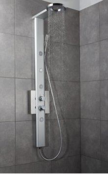 SENZA EVO3 sprchový panel s pákovou baterií, satin/ABS chrom